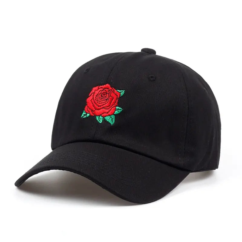 New Red Rose Flower Baseball Cap Streetsharks