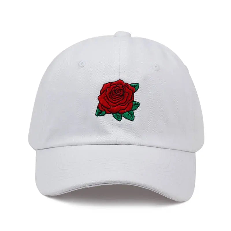 New Red Rose Flower Baseball Cap Streetsharks