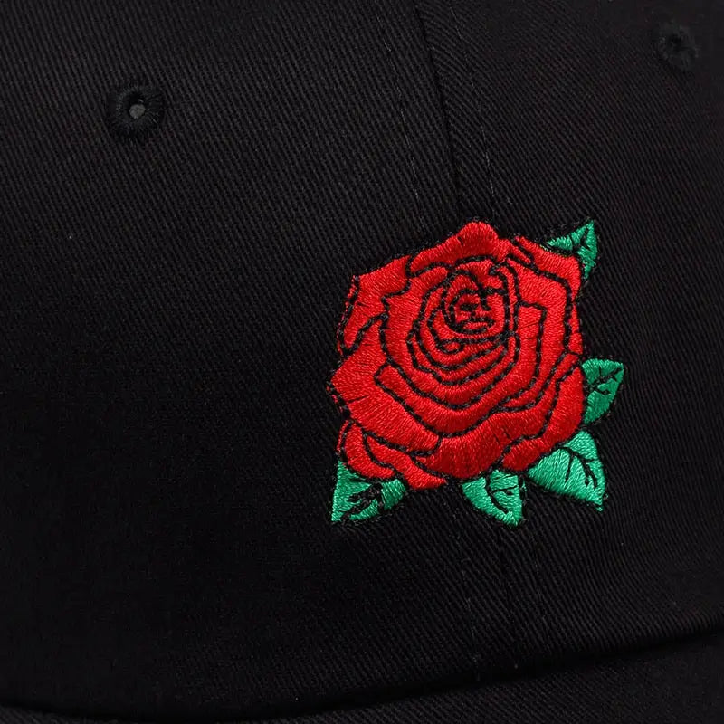 New Red Rose Flower Baseball Cap Streetsharks