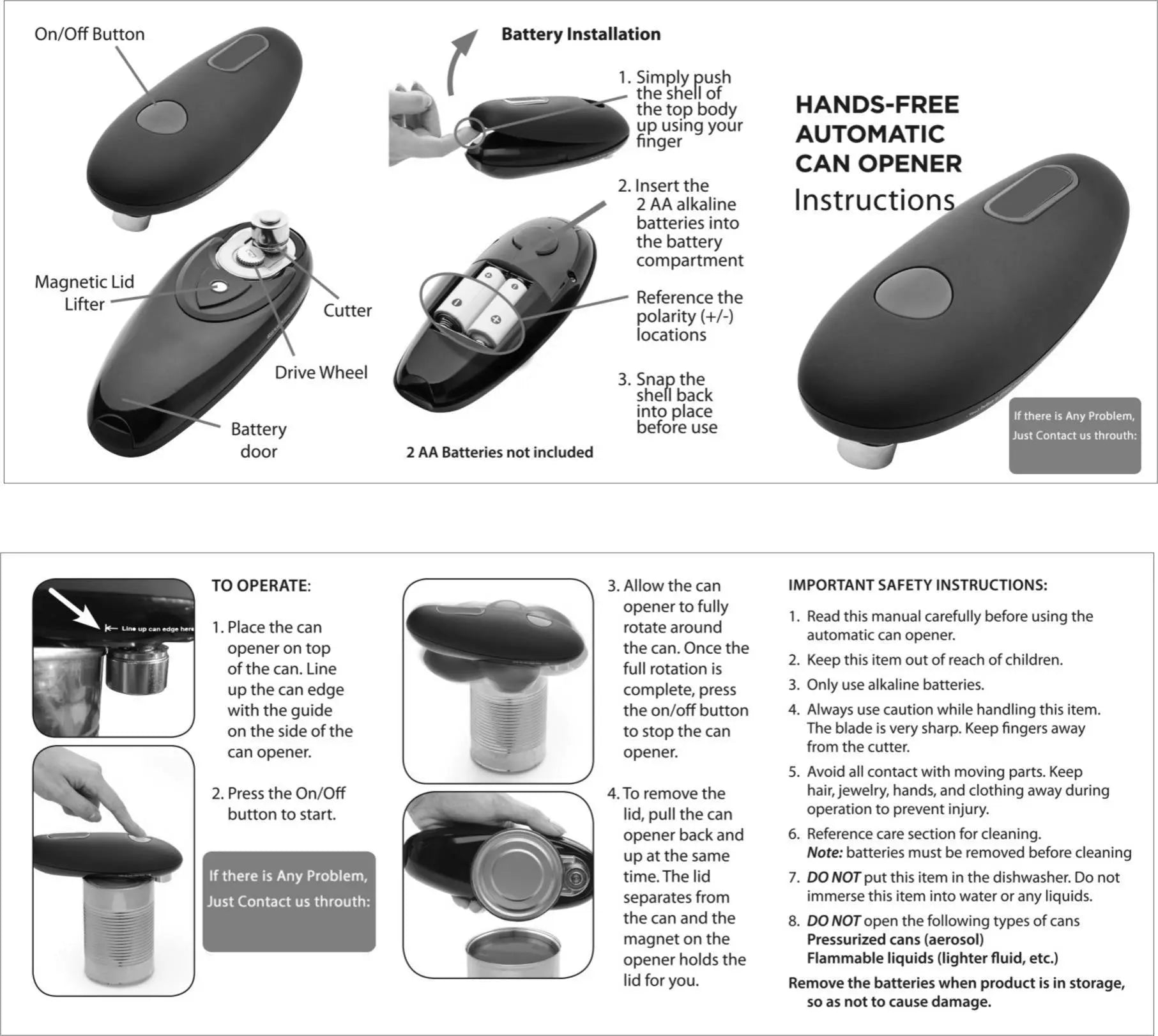 Opening electric can opener, automatic jar bottle can machine, one touch portable. StreetSharks