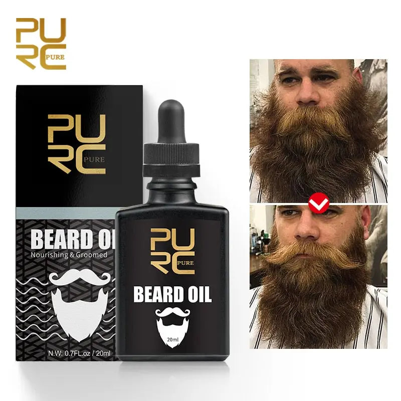 PURE Beard Oil Nourishing &amp; Groomed Beard Hair Growth Beauty Health Streetsharks