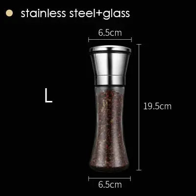 Pepper Grinder Salt Shaker Best Spice Mill with Brushed Stainless Steel Streetsharks