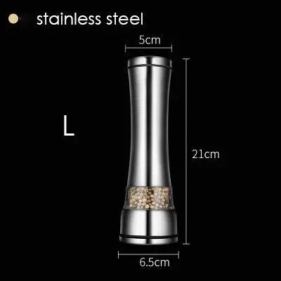 Pepper Grinder Salt Shaker Best Spice Mill with Brushed Stainless Steel Streetsharks