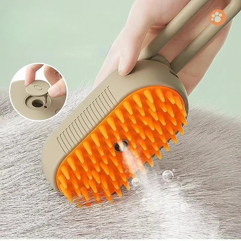 Pet Brush Electric Steamy Brush Dog Cat Hair Brush One-click Spray Dog Brush Massage Pet Grooming Comb Hair Removal Loose Hair Streetsharks