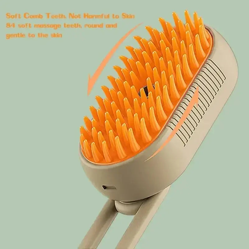 Pet Brush Electric Steamy Brush Dog Cat Hair Brush One-click Spray Dog Brush Massage Pet Grooming Comb Hair Removal Loose Hair Streetsharks