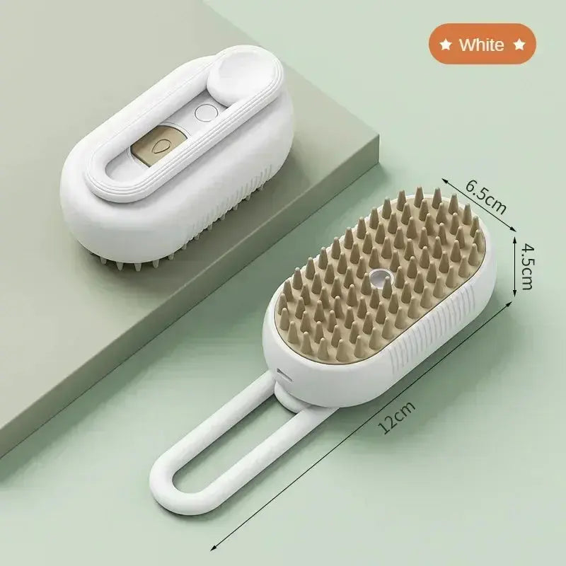 Pet Brush Electric Steamy Brush Dog Cat Hair Brush One-click Spray Dog Brush Massage Pet Grooming Comb Hair Removal Loose Hair -  Streetsharks