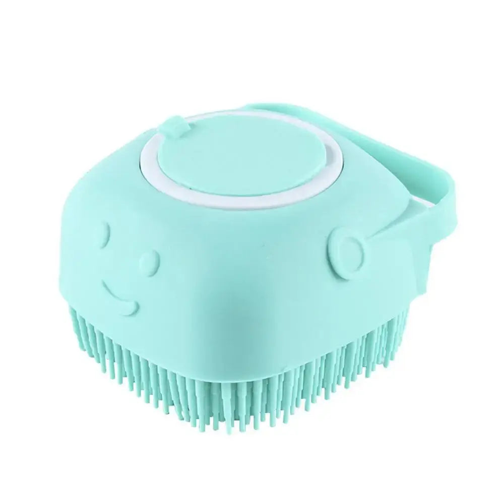 Pet Dog Shampoo Brush Cat Massage Comb Grooming Scrubber Brush for Bathing Short Hair Soft Silicone Rubber Brushes -  Streetsharks