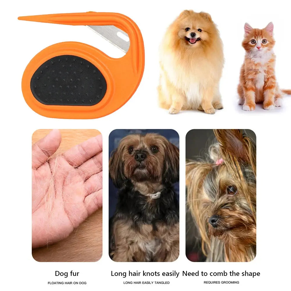 Pet Knotting Comb Removing Matted Pet Open Knot Comb Pet Special Hair Removal Brush Cat Puppy Hair Shedding Carding Trimmer Comb Streetsharks