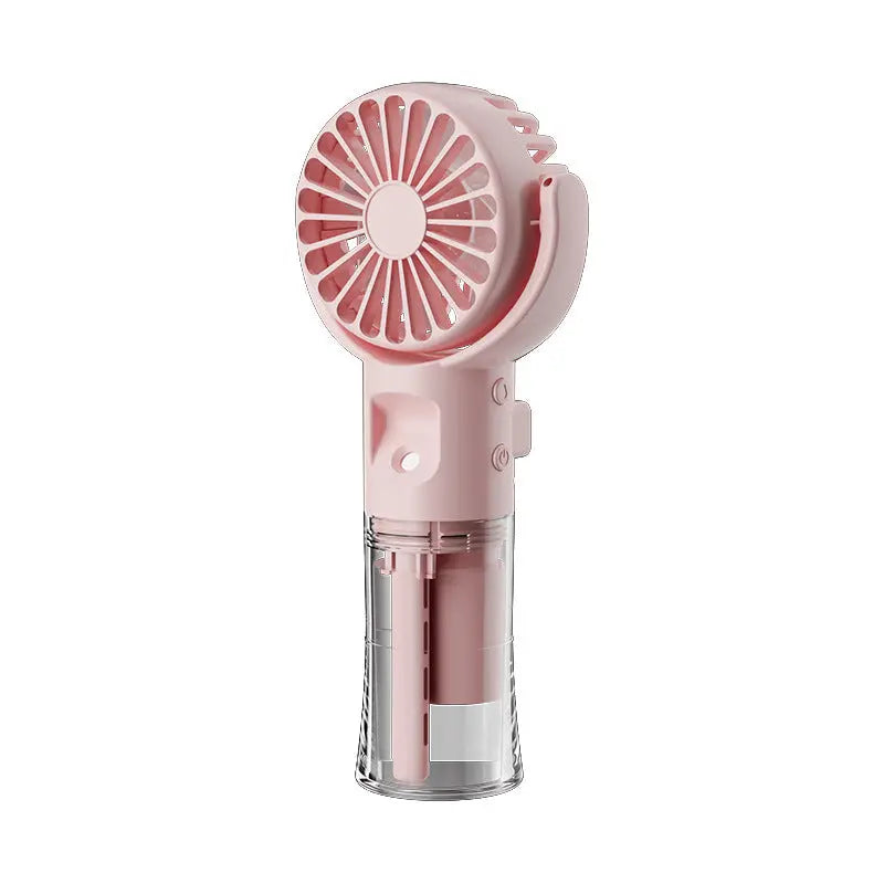 Portable Handheld Spray Fan 4-Speed Water Spray Mist Fan Summer Cooling Artifact USB Charging Summer Supplies Outdoor Mini Fan Streetsharks