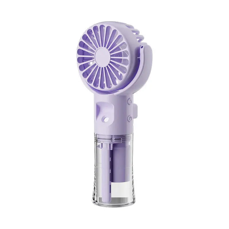 Portable Handheld Spray Fan 4-Speed Water Spray Mist Fan Summer Cooling Artifact USB Charging Summer Supplies Outdoor Mini Fan Streetsharks