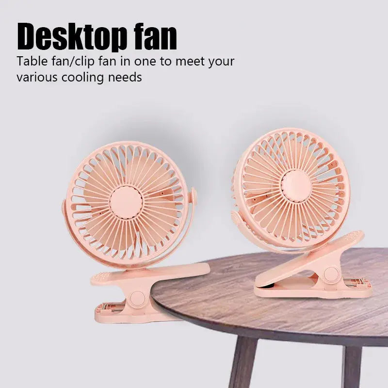 Portable Mini Hand Clip Fan USB Charging Quiet Desktop Electric Fan High Quality Student Dormitory Small Cooling Ventilador Fans Streetsharks