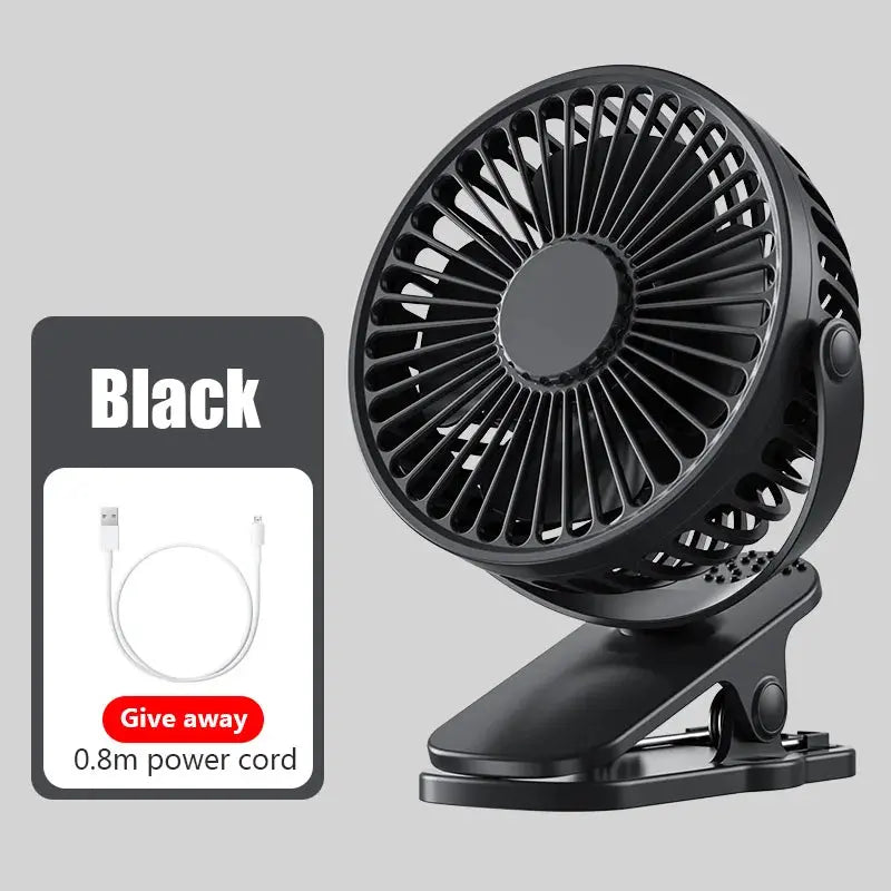 Portable Mini Hand Clip Fan USB Charging Quiet Desktop Electric Fan High Quality Student Dormitory Small Cooling Ventilador Fans - Streetsharks