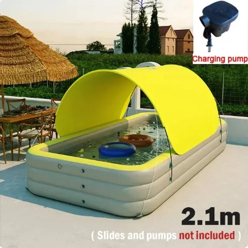 Portable Swimming Pool Inflatable Baby Swimming Pool Outdoor Children Basin Kid Bathtub - Streetsharks