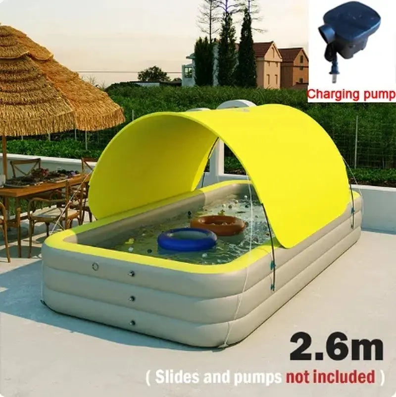 Portable Swimming Pool Inflatable Baby Swimming Pool Outdoor Children Basin Kid Bathtub - Streetsharks