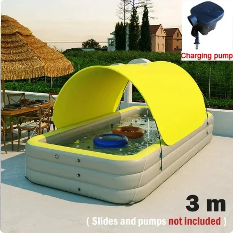 Portable Swimming Pool Inflatable Baby Swimming Pool Outdoor Children Basin Kid Bathtub - Streetsharks