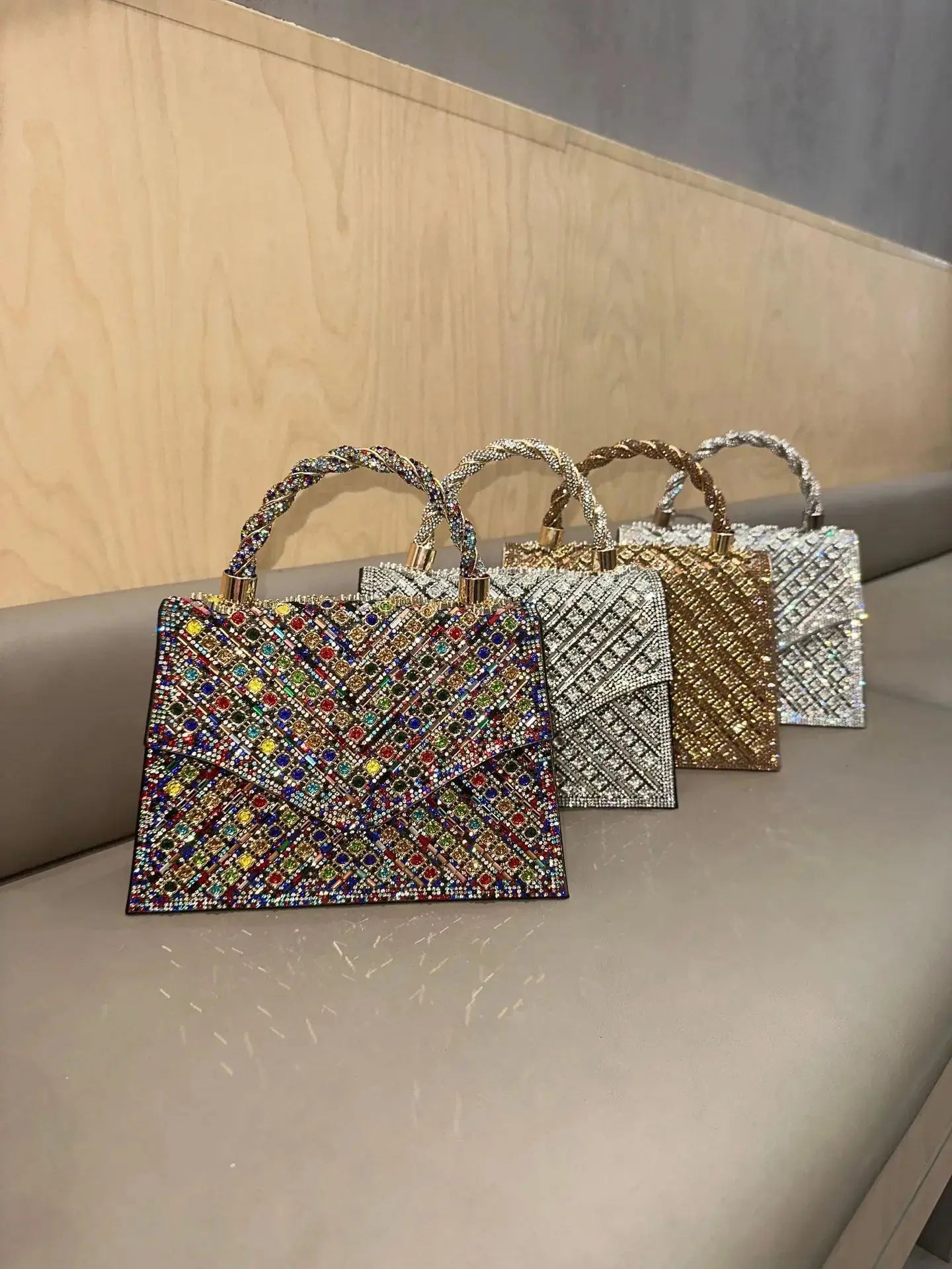 Purses for Women 2024 Luxury Bags Elegant Fashion Evening Bag Glamorous Rhinestone Party Bags Portable Handbags for Women Streetsharks