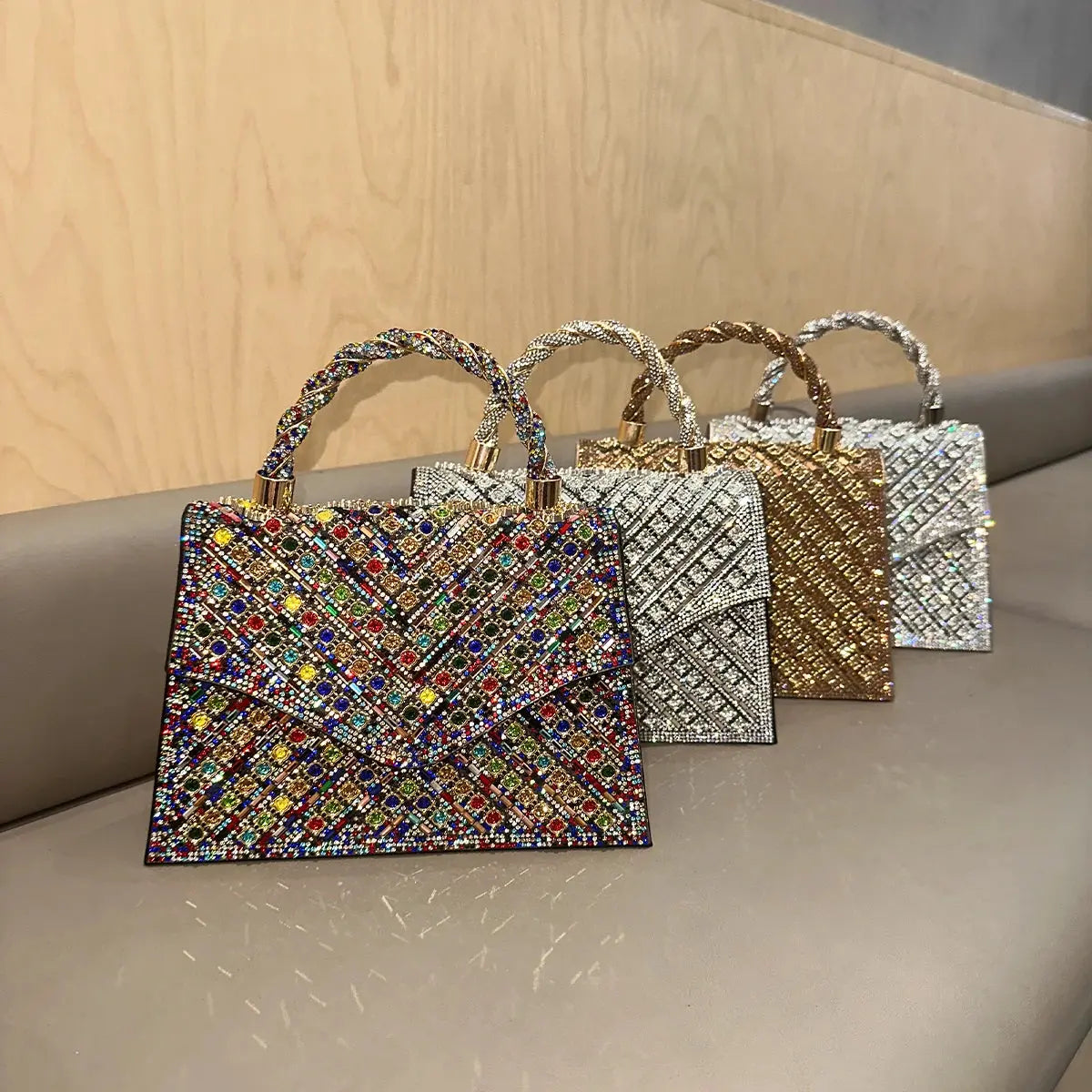 Purses for Women 2024 Luxury Bags Elegant Fashion Evening Bag Glamorous Rhinestone Party Bags Portable Handbags for Women Streetsharks