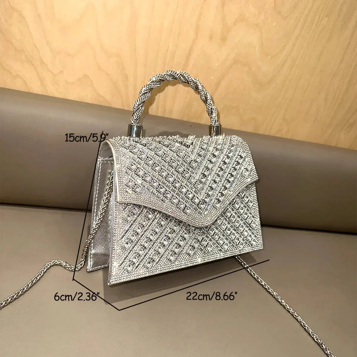 Purses for Women 2024 Luxury Bags Elegant Fashion Evening Bag Glamorous Rhinestone Party Bags Portable Handbags for Women Streetsharks