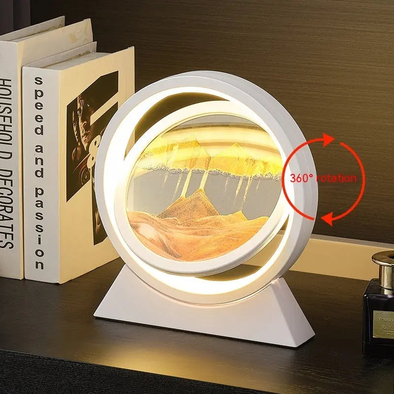 Quicksand Painting Hourglass Decoration Small Night Lamp Atmosphere Gift Streetsharks