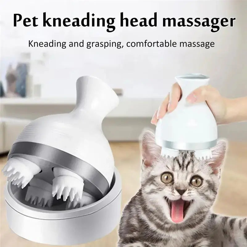 Rechargeable Electric Head Massager Pet Cat Dog Massager Vibrating Scalp Body Deep Massage Prevent Hair Loss Relieve Stress Streetsharks