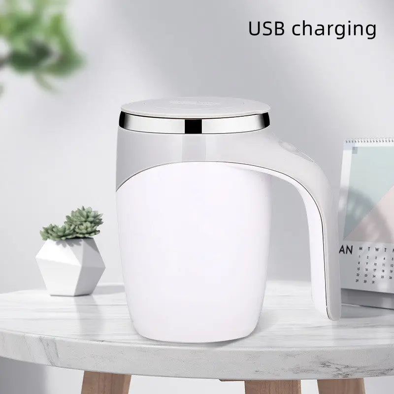 Rechargeable Model Automatic Stirring Cup Coffee Cup High Value Electric Stirring Cup Lazy Milkshake Rotating Magnetic Water Cup Streetsharks