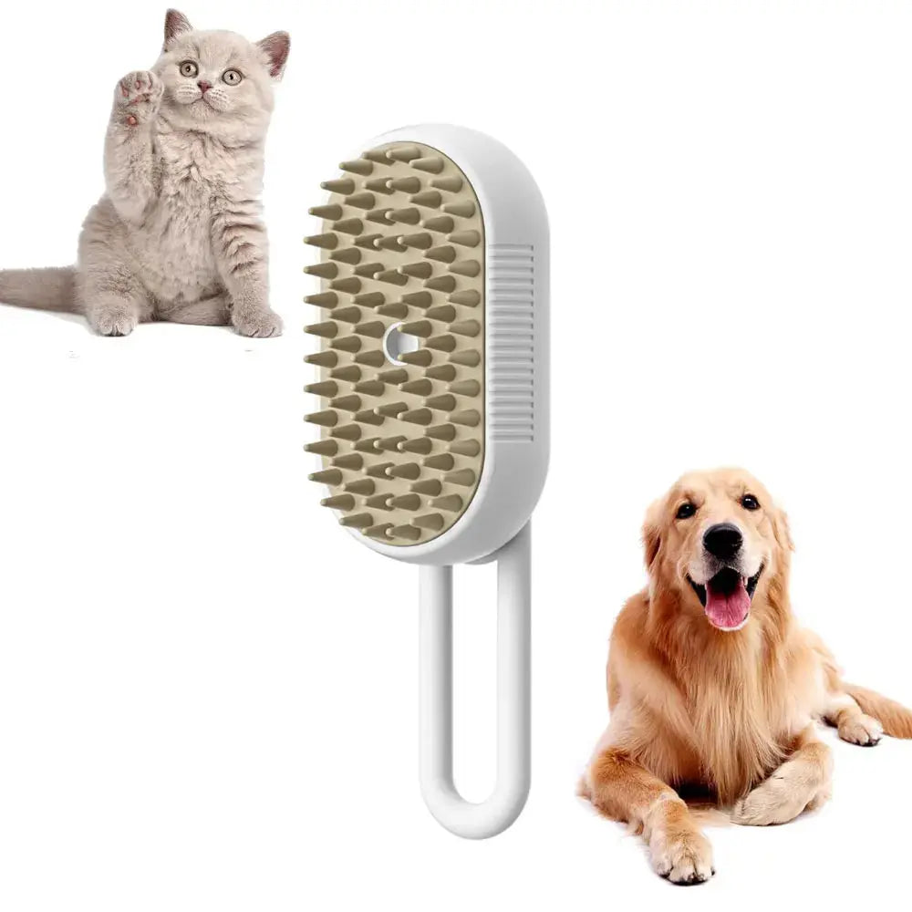 Rechargeable Steam Cat Grooming Brush Steamy To Remove Loose Hair 3 In1 Electric Self Cleaning Spray Dog Brush Massage Pet Combs Streetsharks