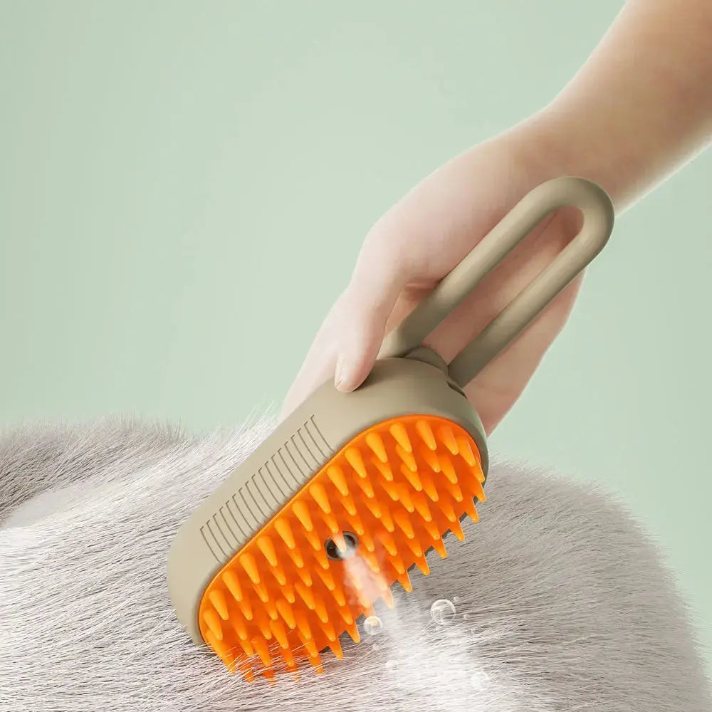 Rechargeable Steam Cat Grooming Brush Steamy To Remove Loose Hair 3 In1 Electric Self Cleaning Spray Dog Brush Massage Pet Combs Streetsharks