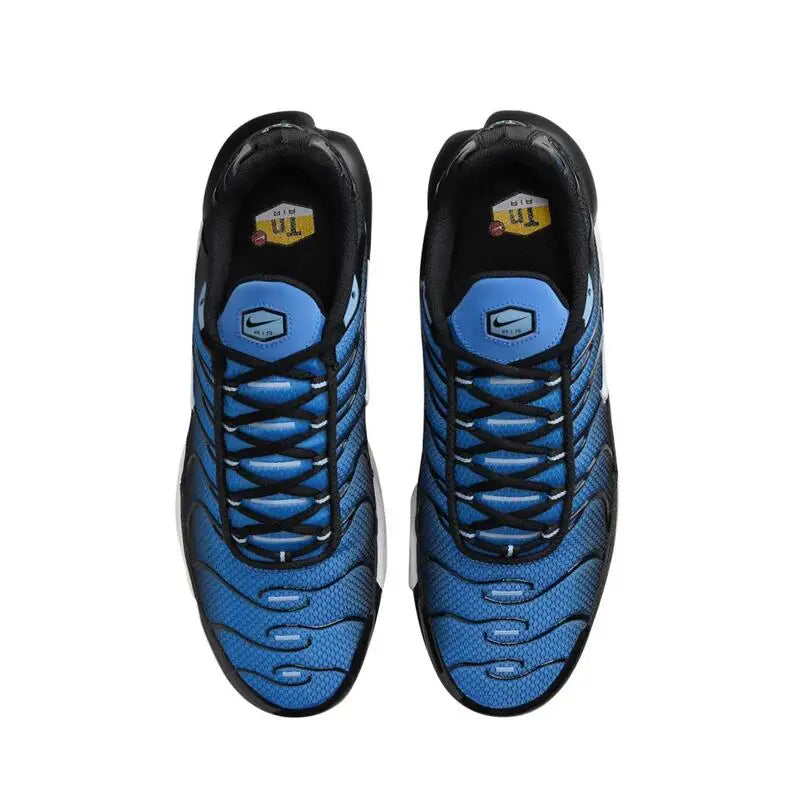 Nike Air Max Plus TN Men and Women Running Shoes Comfortable, Breathable, Anti Slip, Durable Air Cushion, Blue/Black/White Streetsharks