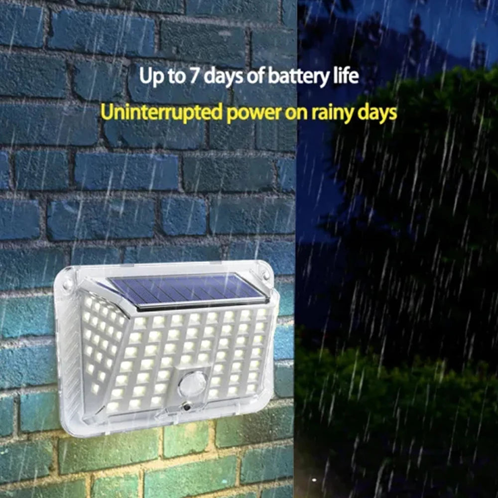 Solar Power LED Wall Light Security Outdoor Garden Od Lamp Motion Sensor UK Streetsharks