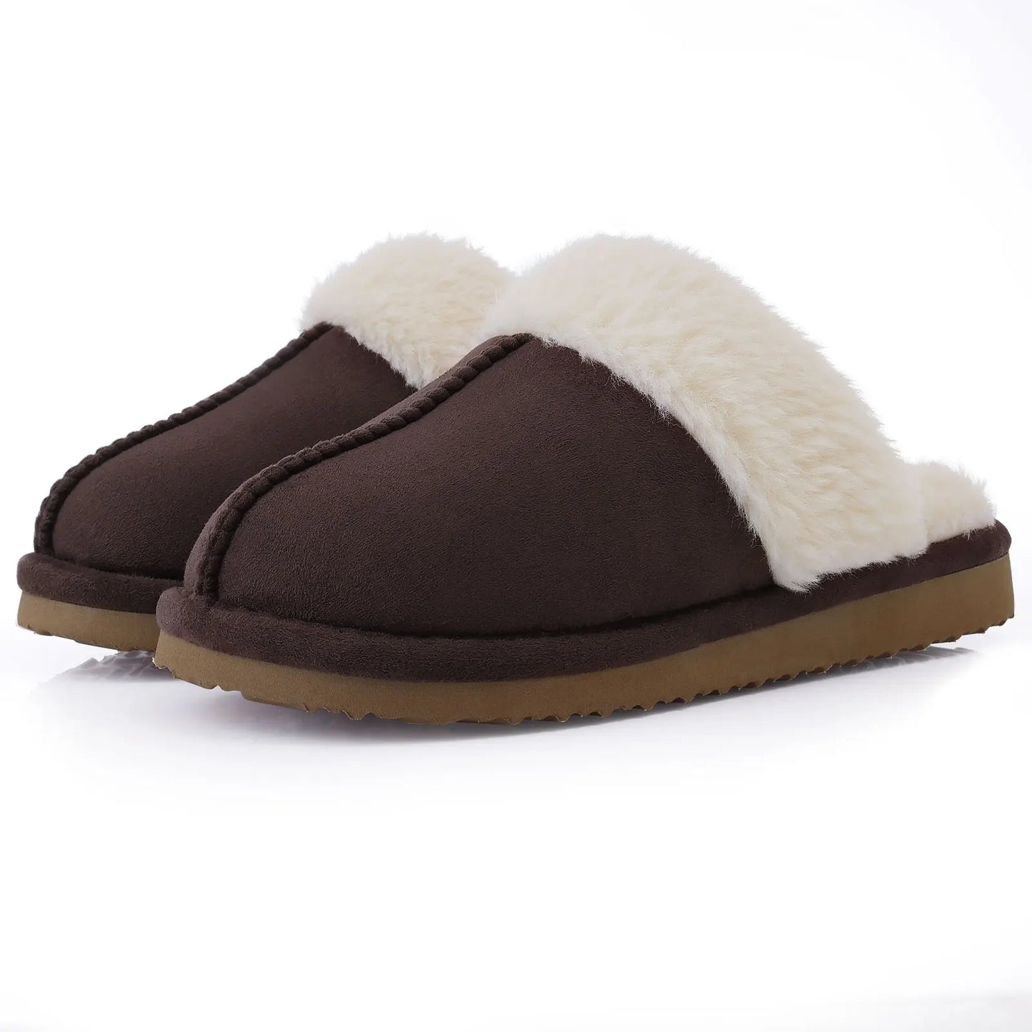 New Winter Fuzzy Women Slippers Indoor Soft House Shoes Fashion Brand Fluffy Suede Women Shoes Outdoor Antiskid Flat Slippers