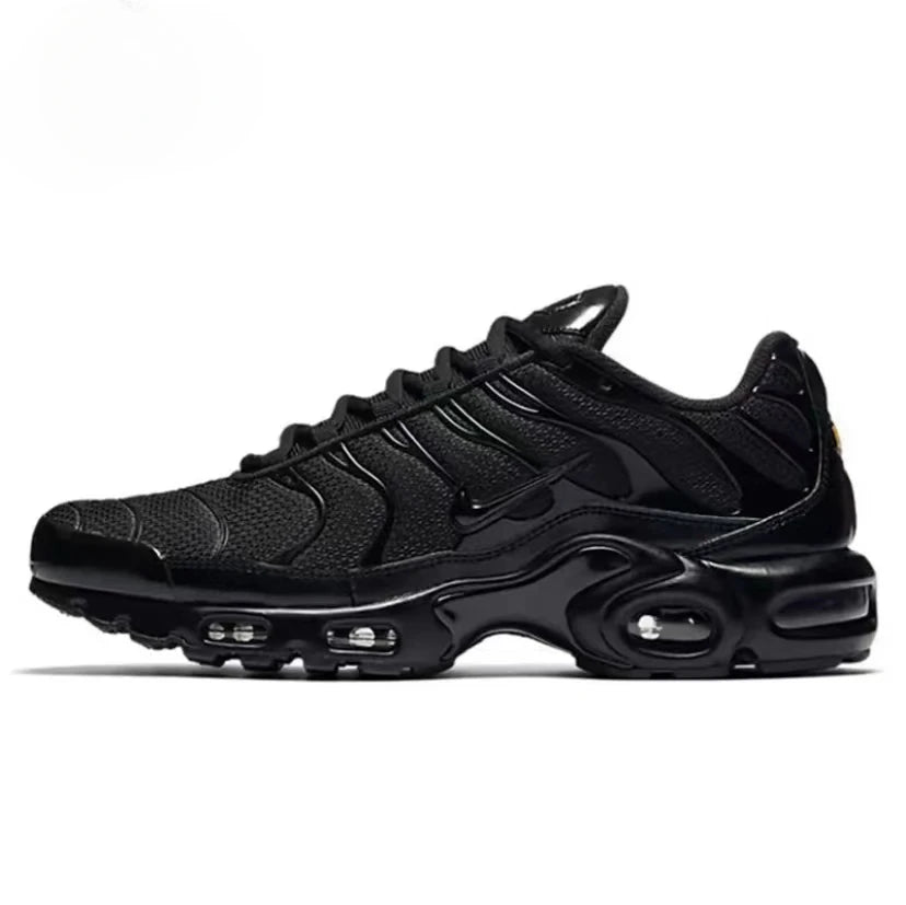 Nike Air Max Plus TN Triple Black Low Top Running Shoes for Men and Women Unisex Streetsharks