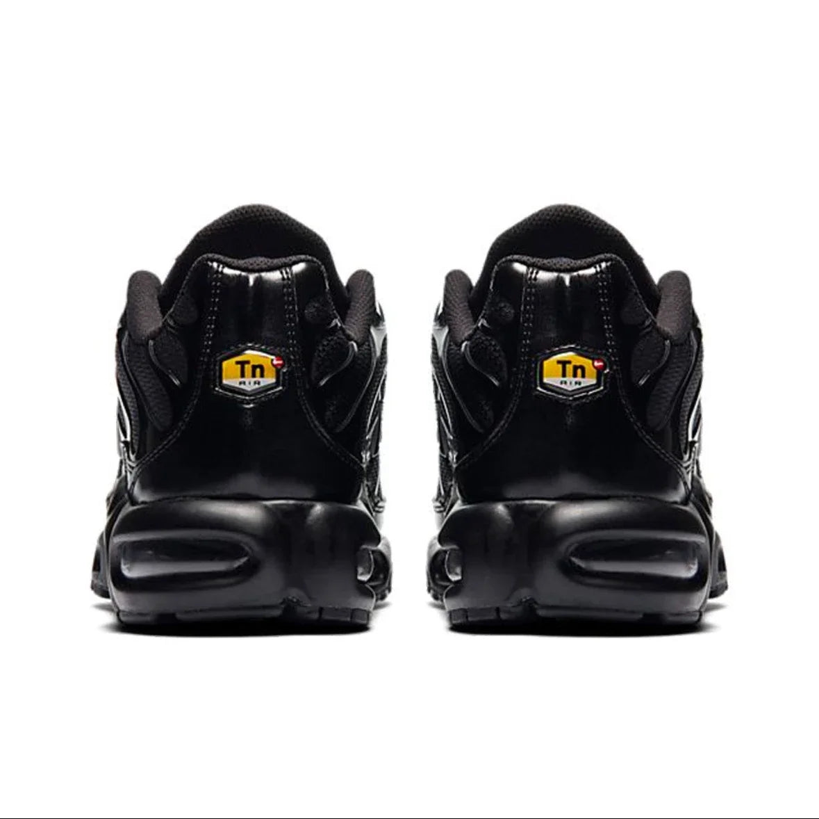 Nike Air Max Plus TN Triple Black Low Top Running Shoes for Men and Women Unisex Streetsharks