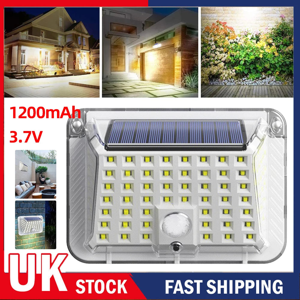 Solar Power LED Wall Light Security Outdoor Garden Od Lamp Motion Sensor UK Streetsharks