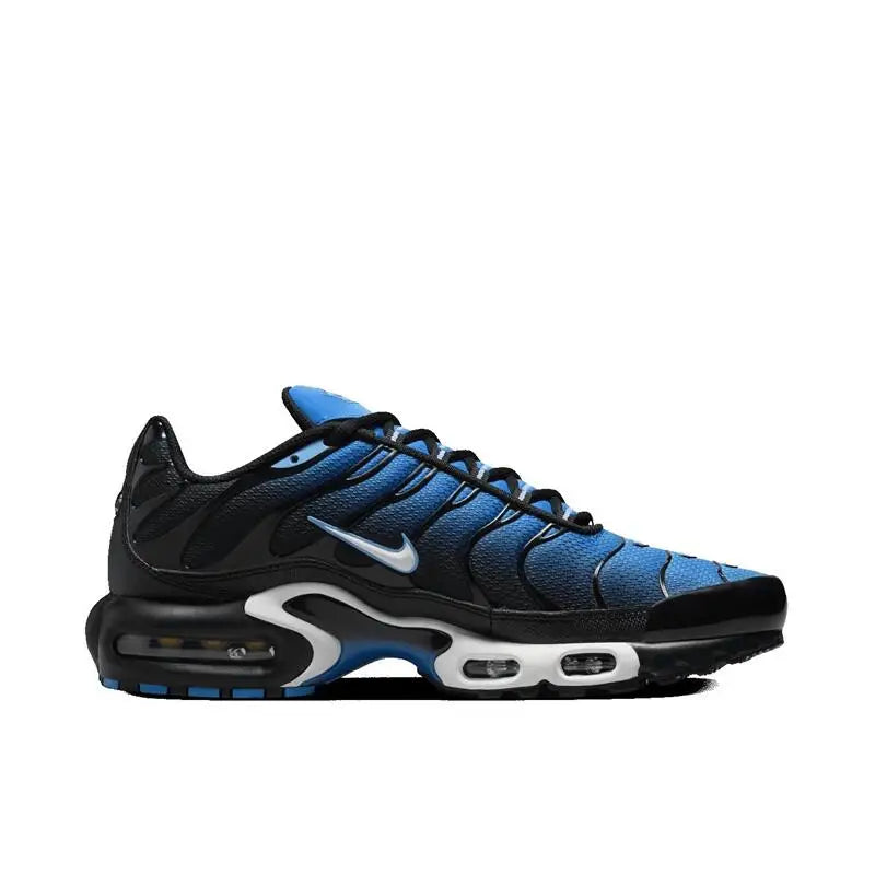 Nike Air Max Plus TN Men and Women Running Shoes Comfortable, Breathable, Anti Slip, Durable Air Cushion, Blue/Black/White Streetsharks