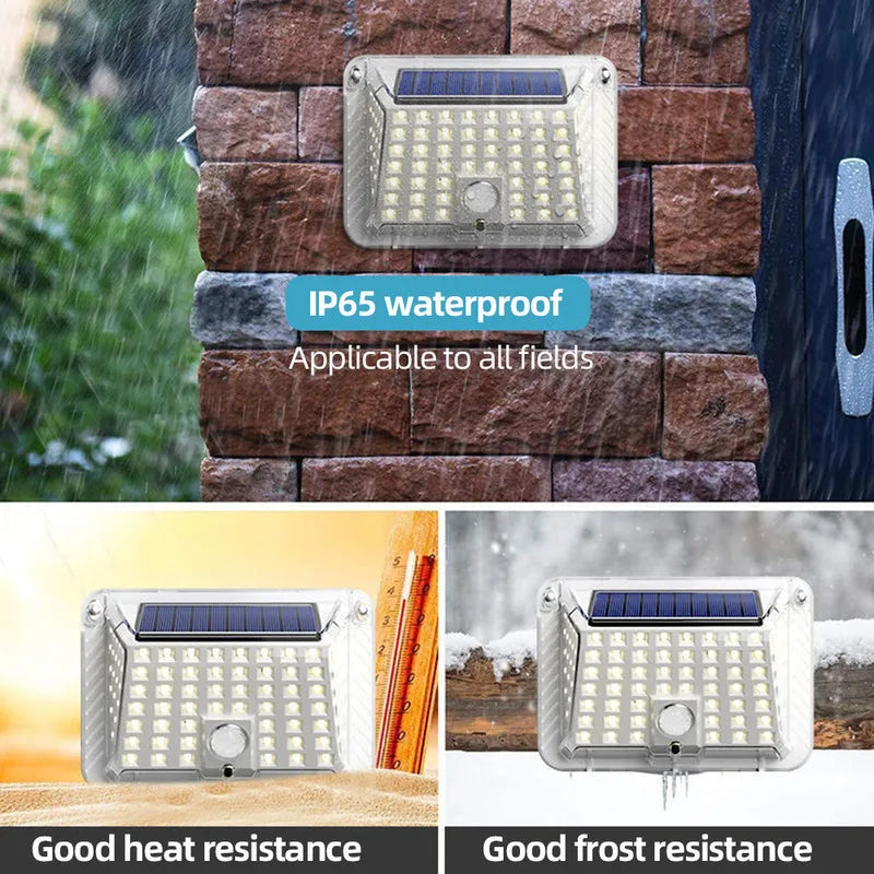 Solar Power LED Wall Light Security Outdoor Garden Od Lamp Motion Sensor UK Streetsharks