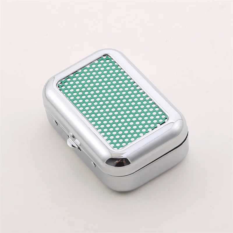 Outdoor Mini Portable Metal Cigarette Ashtray Fashion Ashtray Wiht Lockable Lid Desktop Ash Case Pocket Ashtray Gift For Man