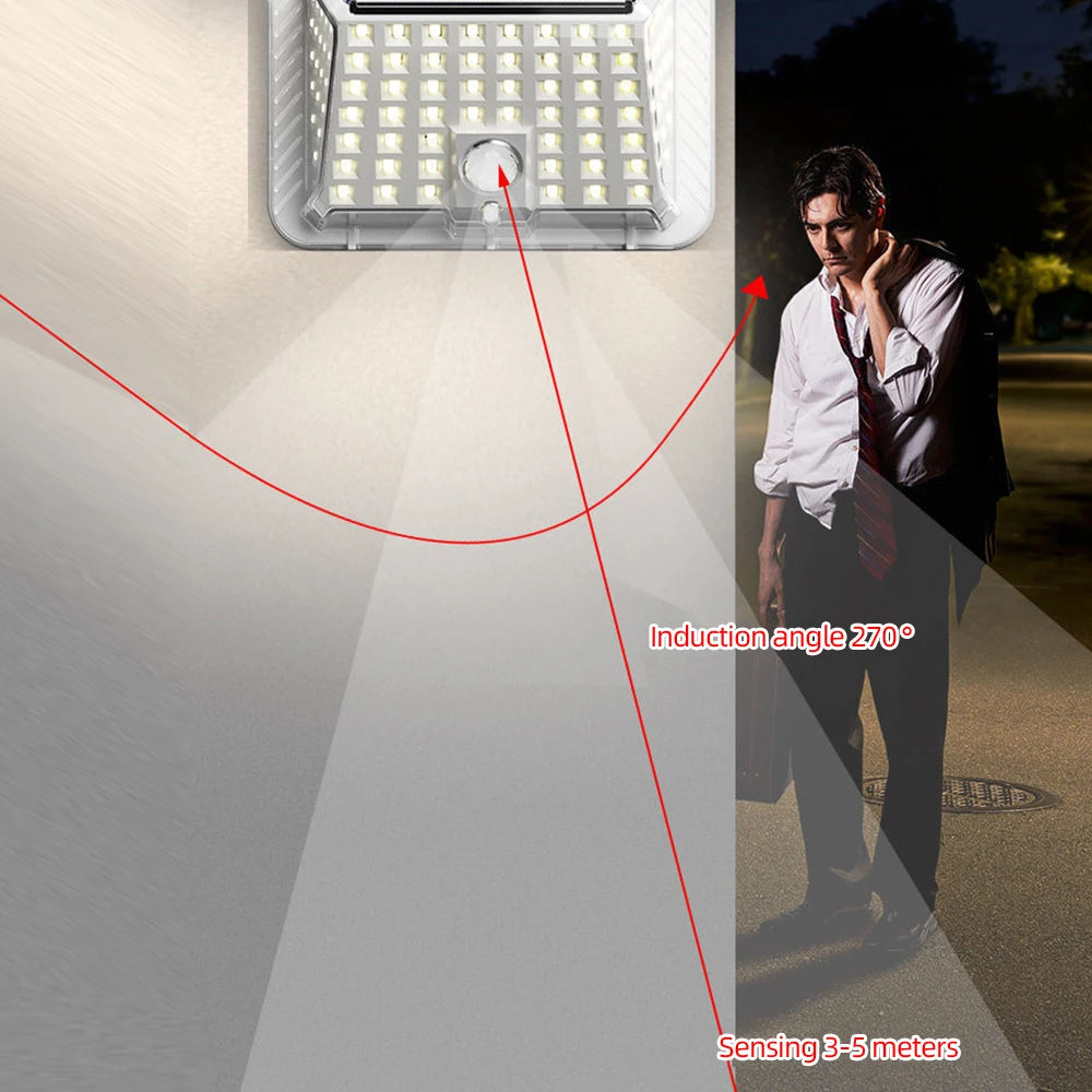 Solar Power LED Wall Light Security Outdoor Garden Od Lamp Motion Sensor UK Streetsharks