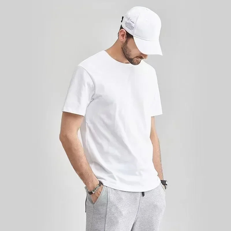 Hot Selling Loose and Comfortable Cotton T-shirts  Luxurious and Fashionable for Both Men and Women in Summer