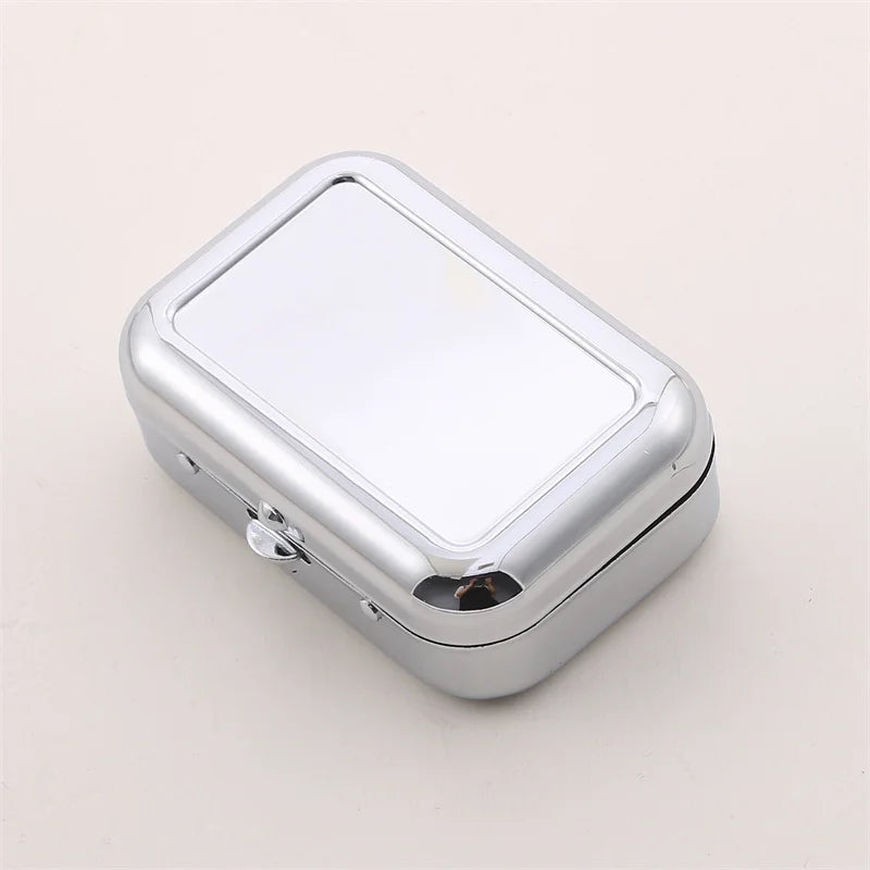 Outdoor Mini Portable Metal Cigarette Ashtray Fashion Ashtray Wiht Lockable Lid Desktop Ash Case Pocket Ashtray Gift For Man