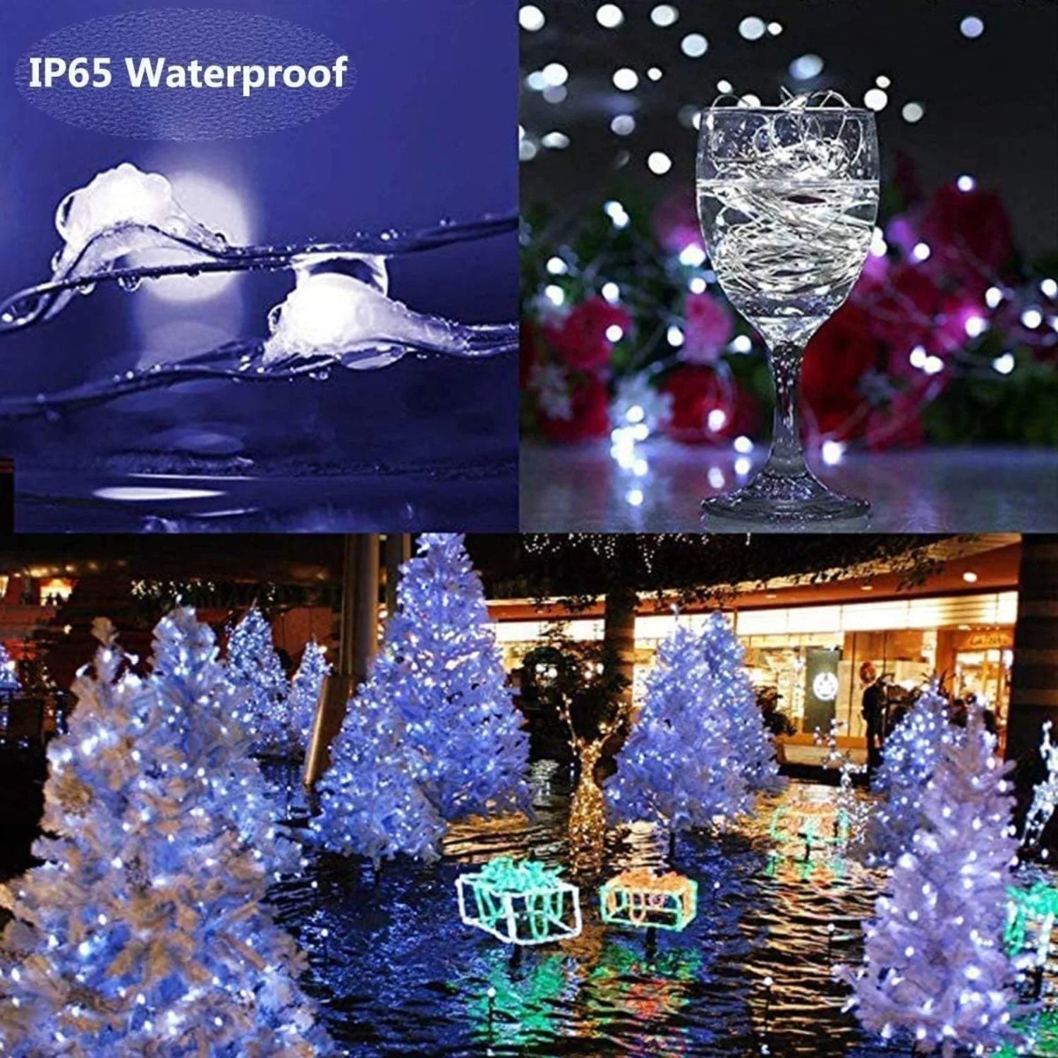 120 LED Solar String Lights Outdoor, Fairy Tale Ligh Waterproof Outdoor Garden Light Copper Wire Lighting for Wedding Patio Yard Streetsharks