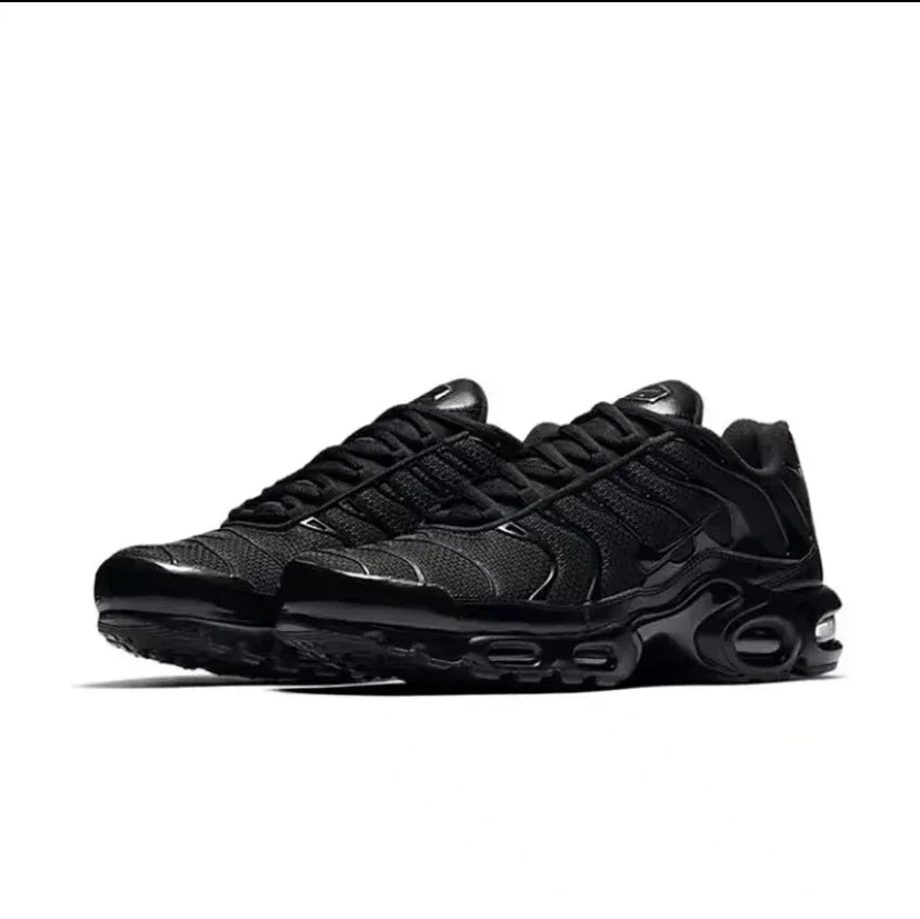 Nike Air Max Plus TN Triple Black Low Top Running Shoes for Men and Women Unisex Streetsharks