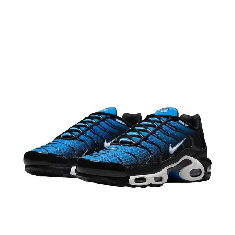 Nike Air Max Plus TN Men and Women Running Shoes Comfortable, Breathable, Anti Slip, Durable Air Cushion, Blue/Black/White Streetsharks