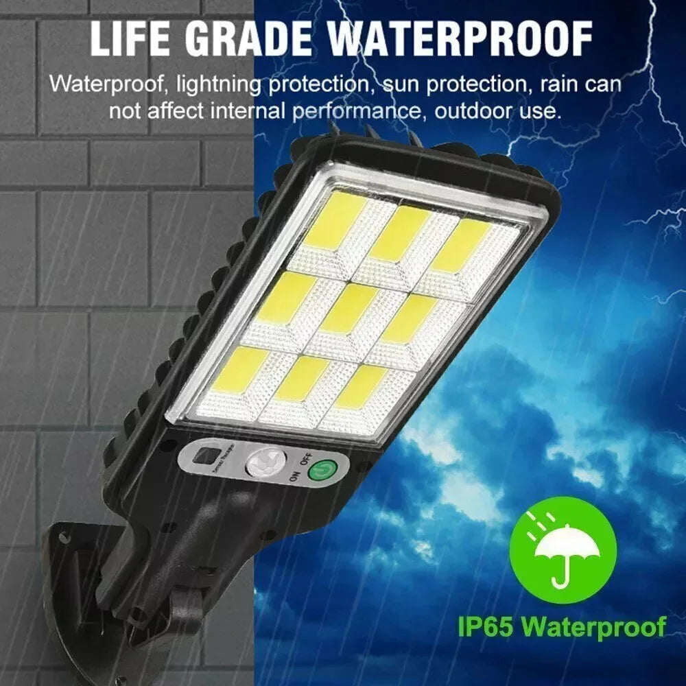 6000W LED Solar Street Wall Light PIR Motion Sensor Security Outdoor Garden Lamp Streetsharks