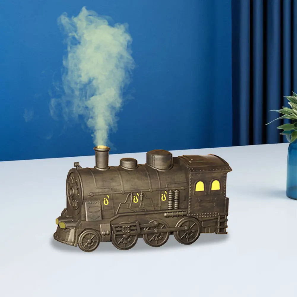 Mini Train Shape Aromatherapy Essential Oil Diffuser Ultrasonic Cool Mist Air Humidifier with LED Lamp Aroma Difusor Atomizer