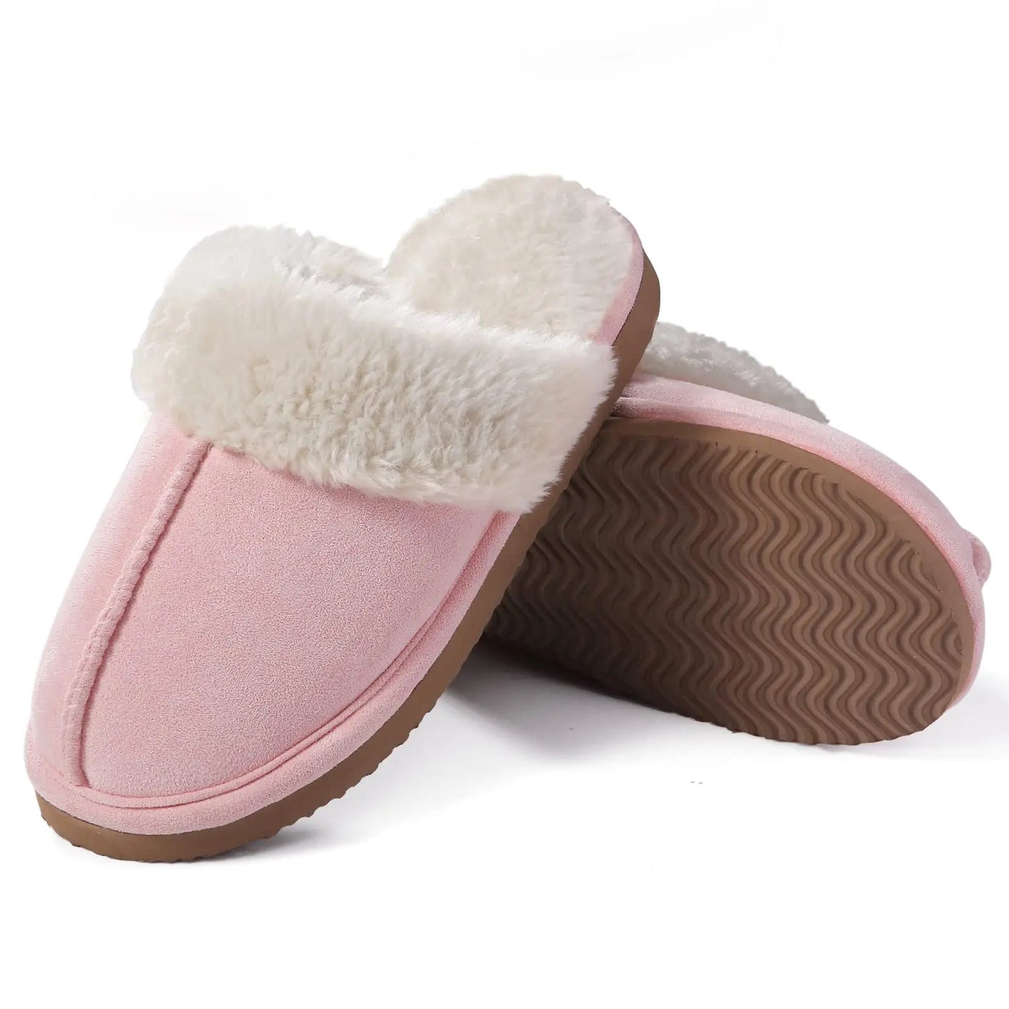 New Winter Fuzzy Women Slippers Indoor Soft House Shoes Fashion Brand Fluffy Suede Women Shoes Outdoor Antiskid Flat Slippers