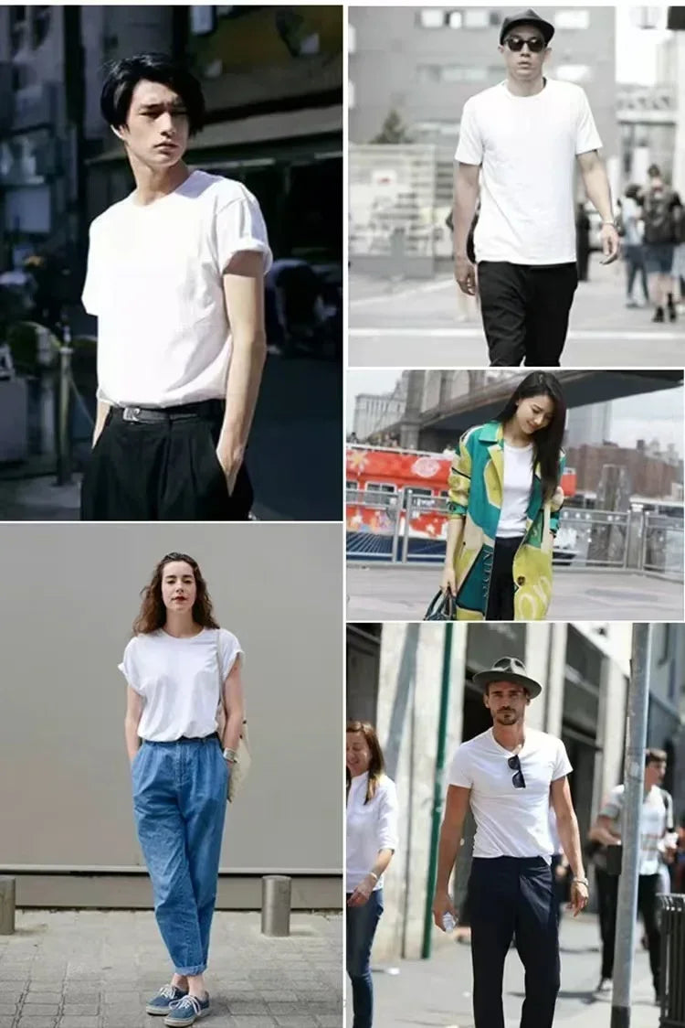 Hot Selling Loose and Comfortable Cotton T-shirts  Luxurious and Fashionable for Both Men and Women in Summer