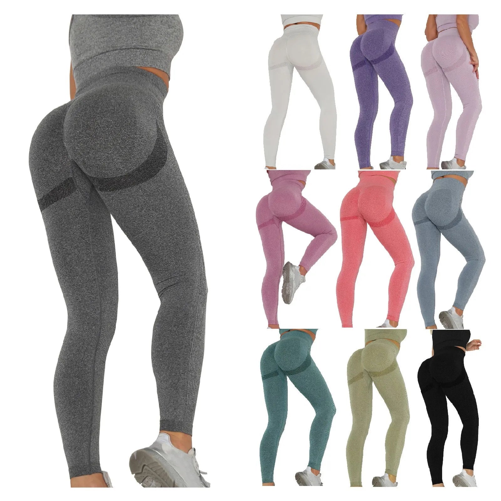 Seamless Leggings Women Sport Slim Shortstights Fitness High Waist Women Clothing Gym Workout Pants Female Pants Dropship Streetsharks