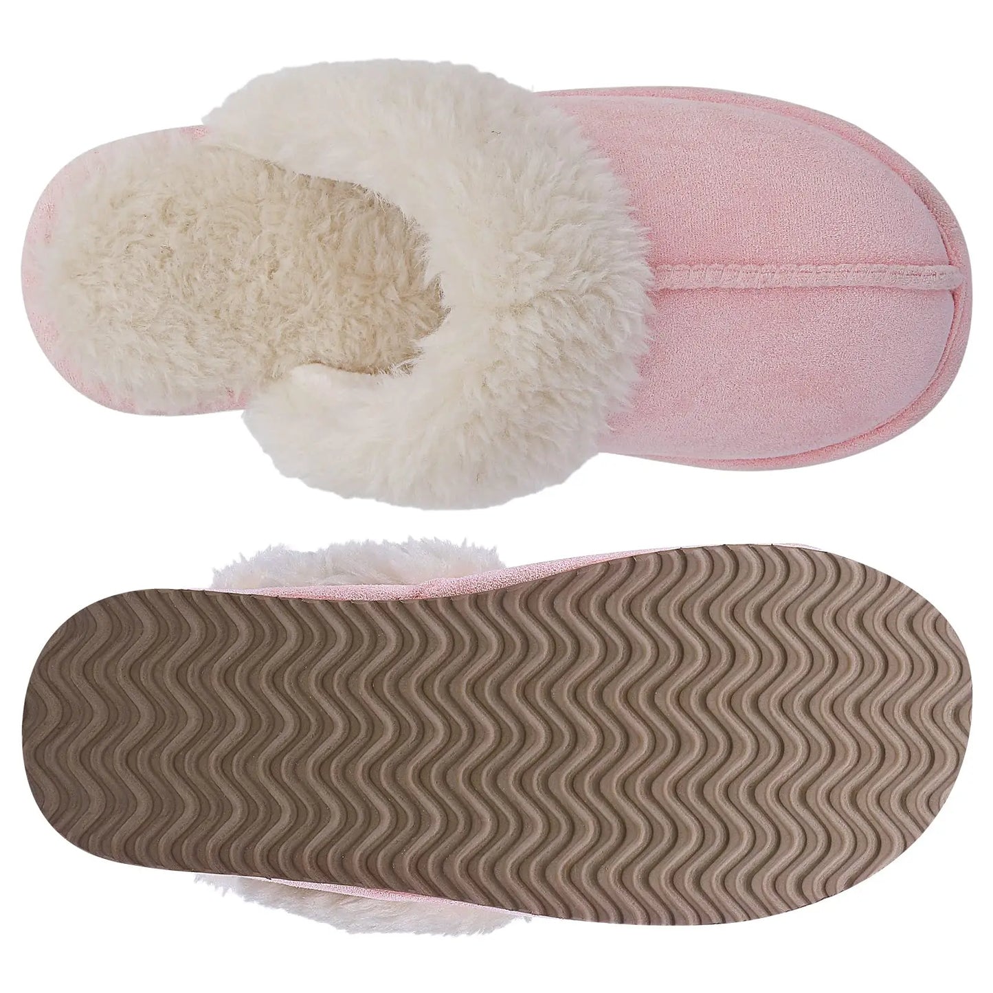 New Winter Fuzzy Women Slippers Indoor Soft House Shoes Fashion Brand Fluffy Suede Women Shoes Outdoor Antiskid Flat Slippers