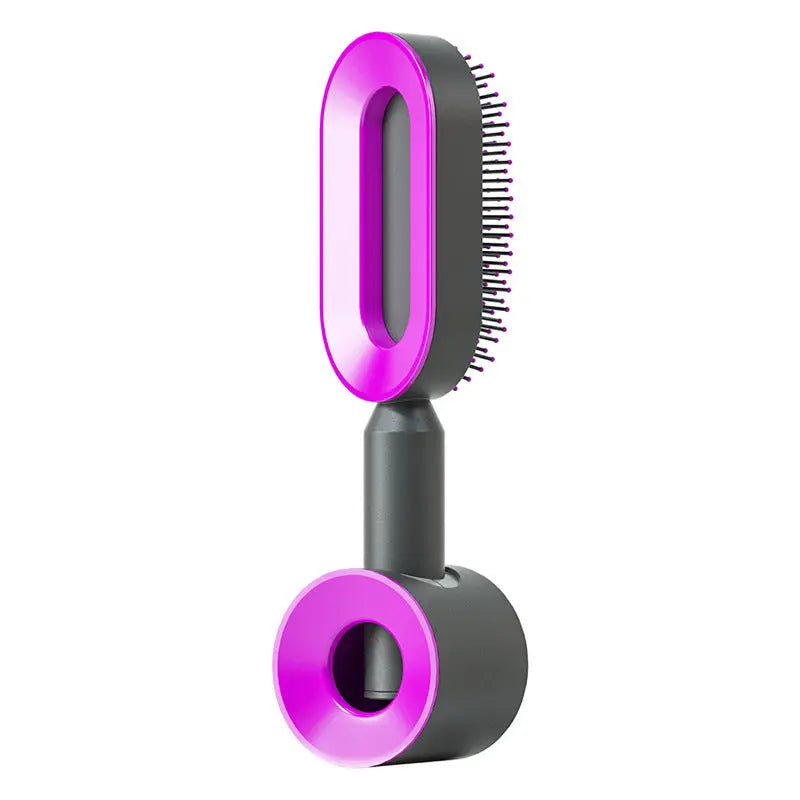 Self Cleaning Hairbrush For Women One-key Cleaning Hair Loss Airbag Massage Scalp Comb Anti-Static Hairbrush StreetSharks