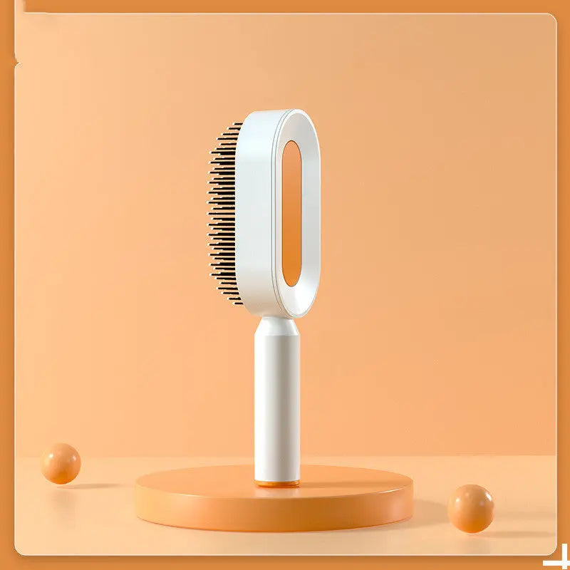 Self Cleaning Hairbrush For Women One-key Cleaning Hair Loss Airbag Massage Scalp Comb Anti-Static Hairbrush StreetSharks